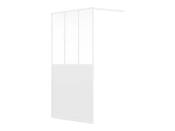 Painel de duche italiano branco mate estilo atelier, 140 x 200 cm, URBANIK