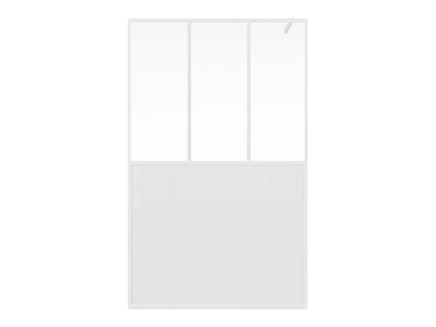 Painel de duche italiano branco fosco estilo atelier 120x200 cm URBANIK