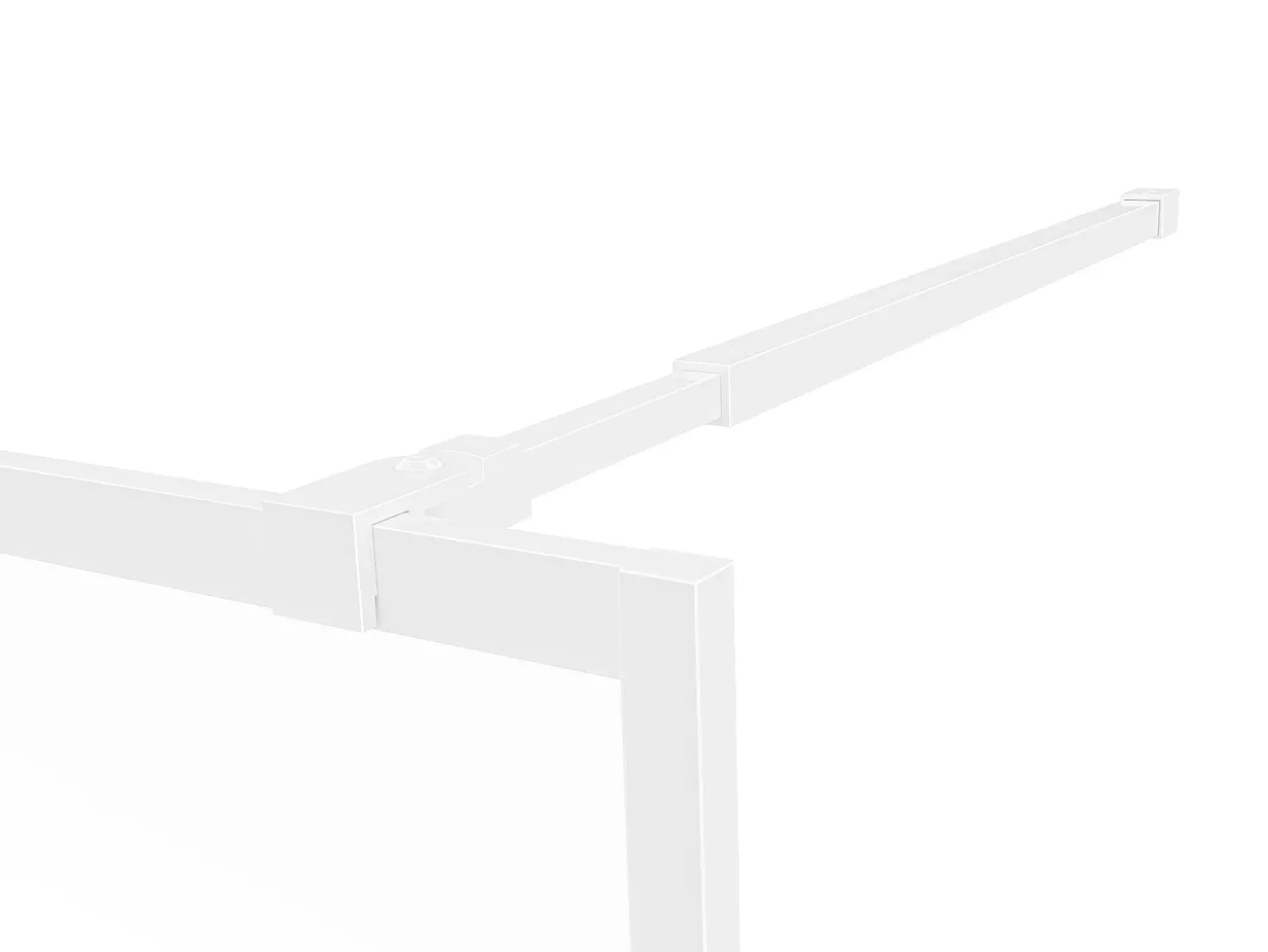 Painel de duche italiano branco fosco estilo atelier 120x200 cm URBANIK
