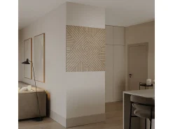 Painel de parede carvalho 52x0.8x52