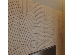 Painel de parede carvalho 52x0.8x52