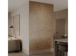 Painel de parede carvalho 52x0.8x52