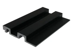 Painel de parede 3D - Pacote com 2,83 m² - Efeito madeira preta - Pacote com 8 unidades - FLINT