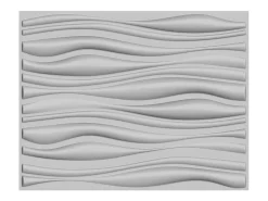 Painel de parede 3D ONDIA para pintar - pack de 3m²