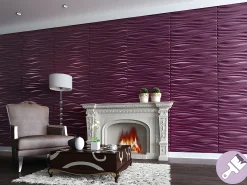 Painel de parede 3D ONDIA para pintar - pack de 3m²