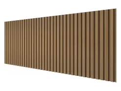 Painel de parede 3D pack de 3,71 m² cor madeira natural conjunto de 8 peças TATIANA