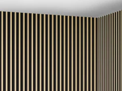 Painel de parede 3D, pacote de 2,83 m², preto e dourado, conjunto de 8 peças, CLINTON
