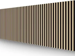 Painel de parede 3D, pacote de 2,83 m², preto e dourado, conjunto de 8 peças, CLINTON
