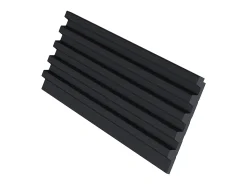 Painel de parede 3D, pacote de 2,83 m², preto, conjunto de 8 peças, CLINTON
