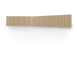 Painel de parede 3D, pacote de 3,71 m², cor madeira natural clara, conjunto de 8 peças, TATIANA