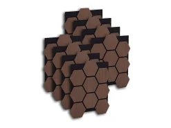 Painel de parede 62x76x2 cm castanho