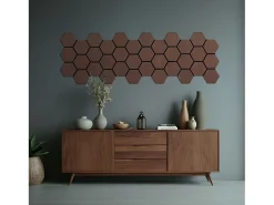 Painel de parede 62x76x2 cm castanho
