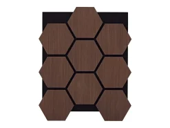 Painel de parede 62x76x2 cm castanho