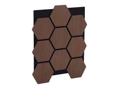 Painel de parede 62x76x2 cm castanho