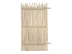 Painel de vedação em madeira de teca C100 x A180 cm cor natural clara - EDANA