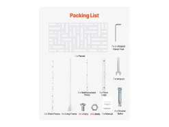 Painel Decorativo para Exteriores, SucceBuy Rede de Privacidade Metálica, 120 x 193 cm, Painéis de Privacidade para Exteriores, Branco