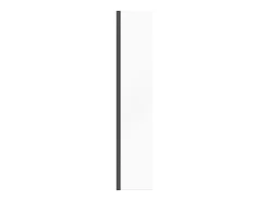 Painel lateral para duche italiano - Preto mate - Vidro 6 mm - 40x200 cm - DARE
