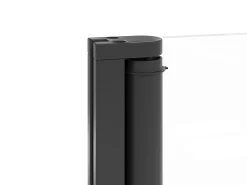 Painel lateral para duche italiano - Preto mate - Vidro 6 mm - 40x200 cm - DARE