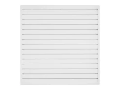 Painel Mural de Lamas SucceBuy, 122 x 122 cm, Lamas de Garagem em PVC Branco, Design Modular