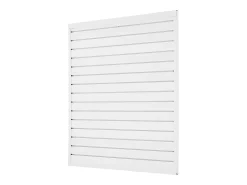 Painel Mural de Lamas SucceBuy, 122 x 122 cm, Lamas de Garagem em PVC Branco, Design Modular