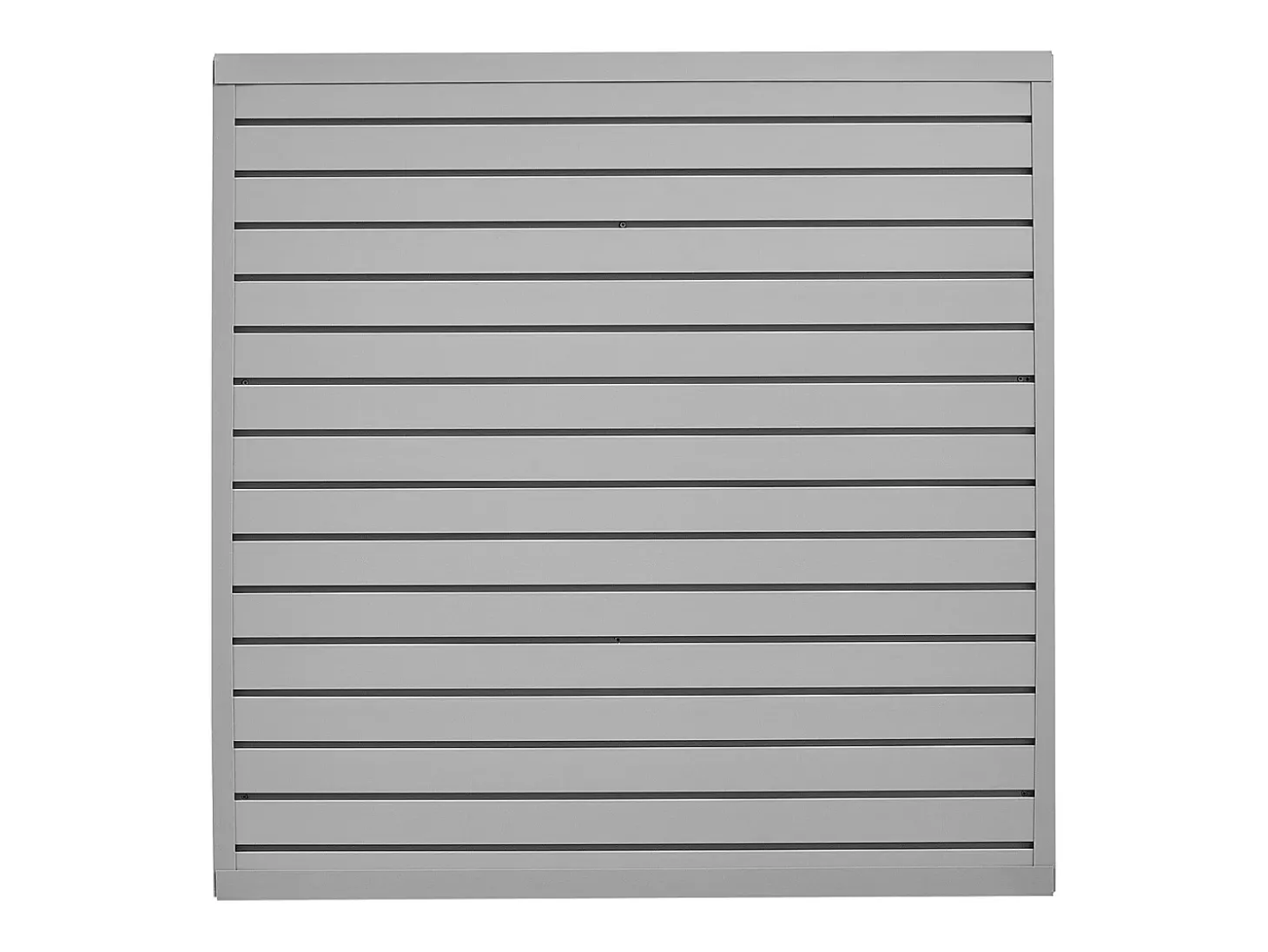 Painel Mural de Lamas SucceBuy, 122 x 122 cm, Lamas de Garagem em PVC Cinza, Design Modular