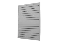 Painel Mural de Lamas SucceBuy, 122 x 122 cm, Lamas de Garagem em PVC Cinza, Design Modular