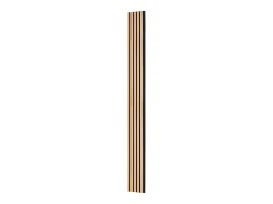 Painéis Acústicos com Ripas SucceBuy de Madeira, 20 x 240 cm, Decoração de Parede, com Índice NRC Elevado de 0,85 e Certificação Acústica SGS, em Carvalho Preto