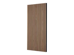 Painéis Acústicos com Tabuas de Madeira SucceBuy 120 x 60 cm, Decoração Mural Moderna, Noze