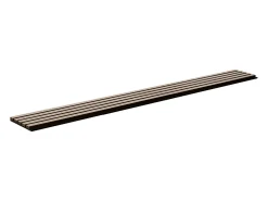 Painéis Acústicos de Listras de Madeira SucceBuy, Painéis de Parede de Madeira MDF, para Decoração de Parede Interior Moderna, 240 x 20 cm