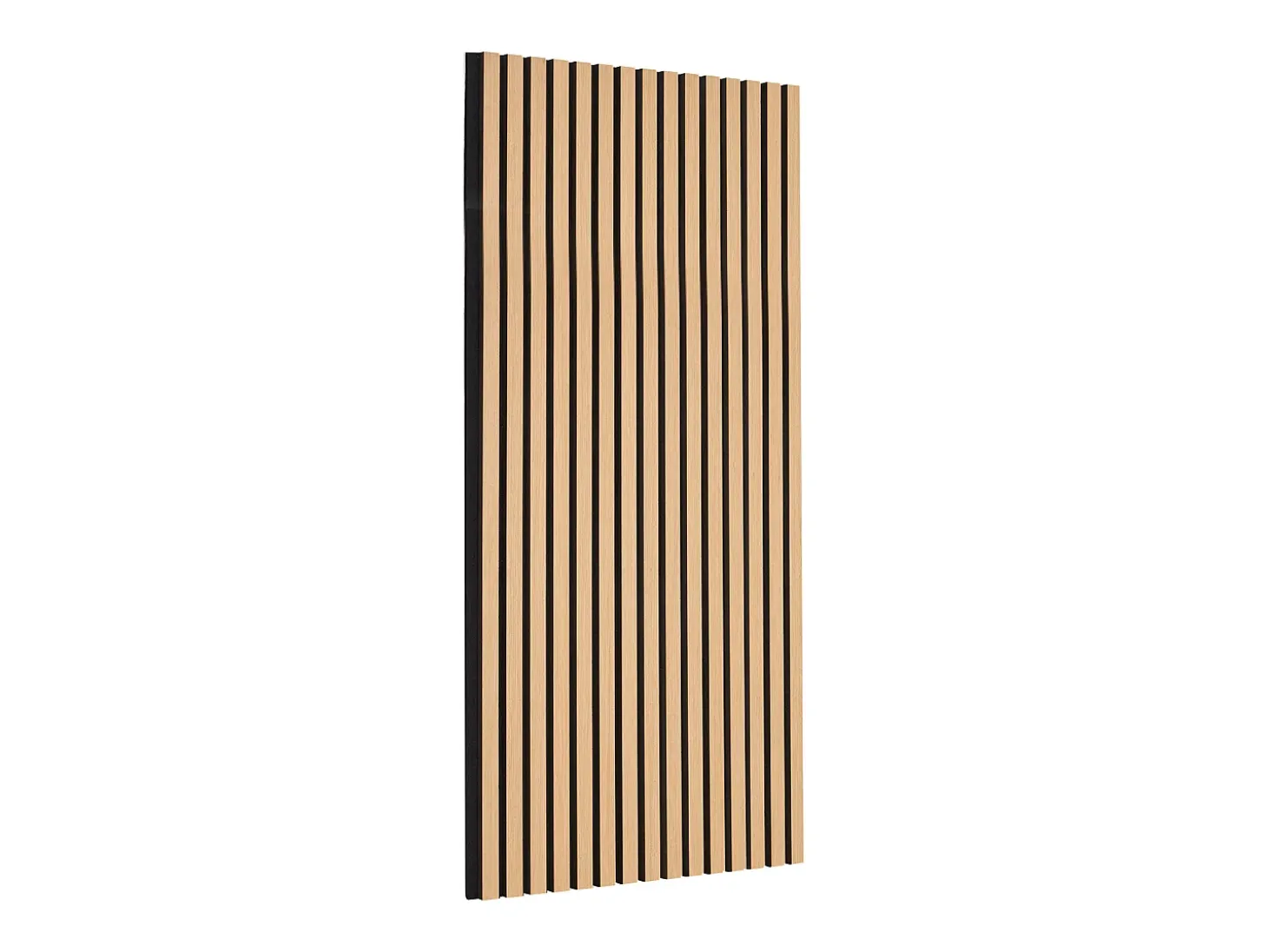 Painéis Acústicos SucceBuy 59.9 x 119.8 cm, Painéis Acústicos de Listras de Madeira, Decoração de Parede Moderna, Carvalho Claro