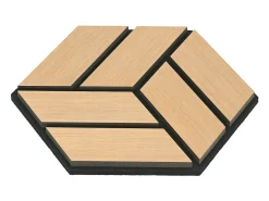 Painéis Acústicos 30x26 cm Carvalho Conjunto 20 Peças 3D