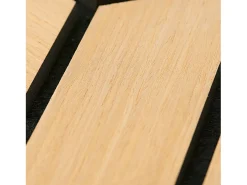 Painéis Acústicos 30x26 cm Carvalho Natural Hexágono Colmeia