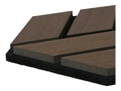 Painéis Acústicos 30x26 cm Castanho Hexágono Colmeia