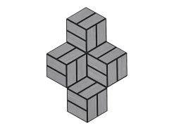 Painéis Acústicos 30x26 cm Cinza Hexágono Colmeia