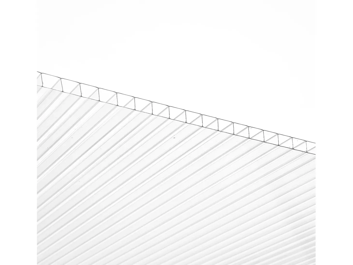 Painéis de Estufa SucceBuy de Policarbonato Lote de 6, 61cm X 122 cm X 0.4 cm, Chapas de Telhado, Proteção UV, Impermeável, Resistente a Impactos para Jardim
