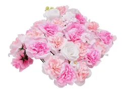 Painéis de Flores Artificiais, SucceBuy Painel de Parede Floral 3D, 12 Peças 38 × 38 cm, Tapete Floral Artificial para Casamento, Privacidade