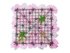 Painéis de Flores Artificiais, SucceBuy Painel de Parede Floral 3D, 12 Peças 38 × 38 cm, Tapete Floral Artificial para Casamento, Privacidade