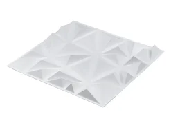 Painéis de Parede 3D SucceBuy, Kit com 33, 30 x 30 cm, PVC, Cobertura de 3 m², Branco Diamante