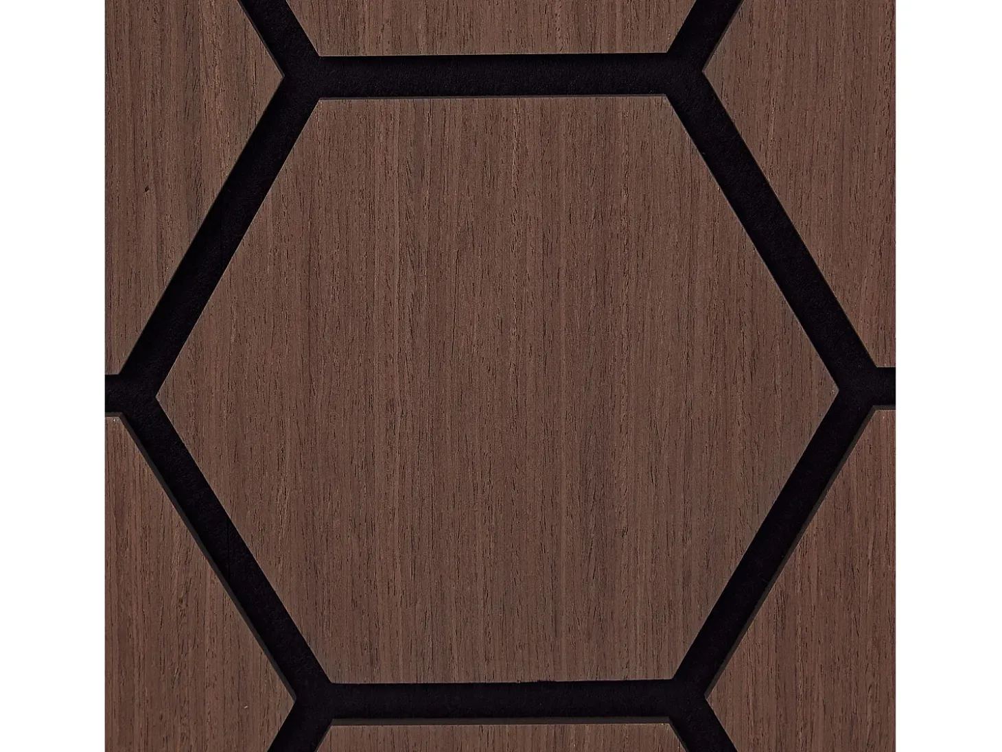 Painéis de Parede 62x76 cm Castanho Hexágono