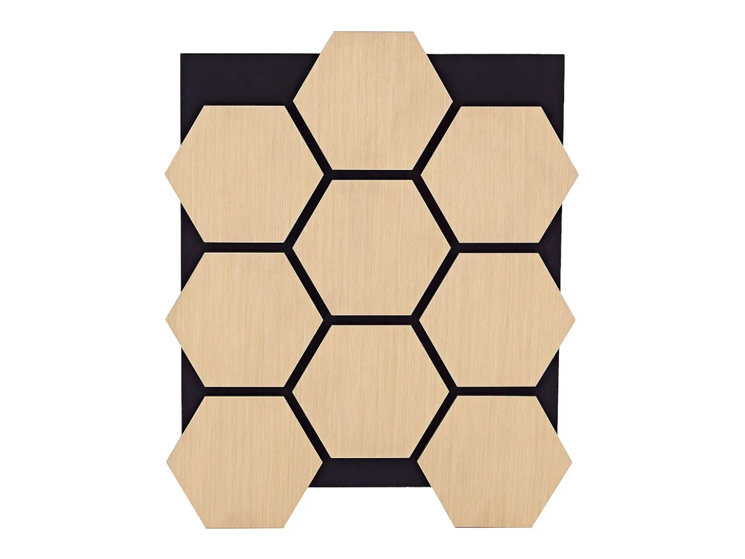 Painéis de parede 62x76 cm Hexágono Natural
