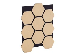 Painéis de parede 62x76 cm Hexágono Natural