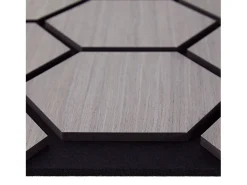 Painéis de parede 62x76x2 cm cinza