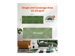 Painéis de Relva Artificial, SucceBuy Painéis de Parede de Relva Artificial 100 × 300 cm, Milan Greenery para Decoração Íntima