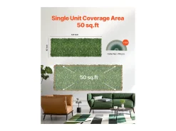 Painéis de Relva Artificial, SucceBuy Painel de Parede de Relva Artificial 300 × 150 cm, Milan Greenery para Privacidade e Decoração