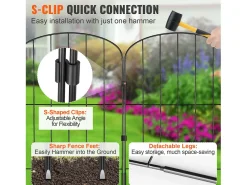 Painéis Decorativos para Cerca de Jardim SucceBuy de 24 Pol. x 30 Pés, Pacote de 28