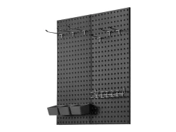 Painéis Perfurados em Metal SucceBuy, 2 Painéis, 609,6 x 304,8 mm, para Ferramentas de Garagem
