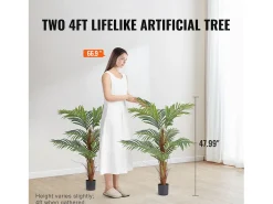Palmeira Areca Artificial SucceBuy de 1,22 m, Planta Realista de Noz de Betel