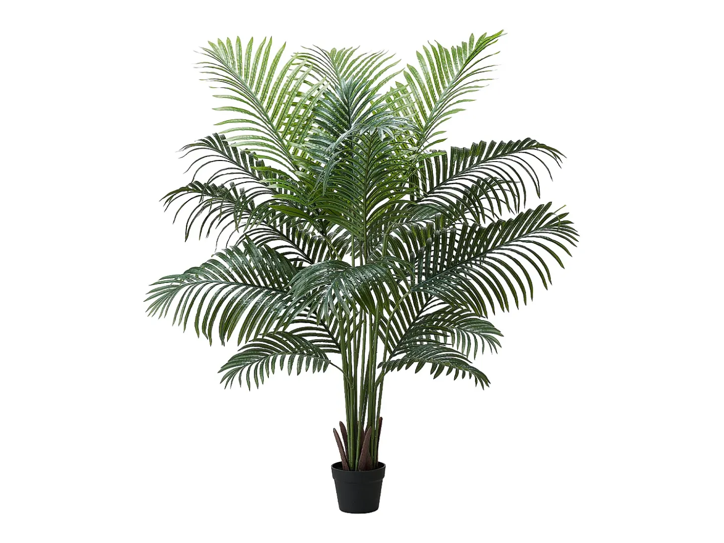 Palmeira Artificial Areca SucceBuy, 1,8 m, Planta Artificial Tropical em Vaso Branco, Falsa Árvore Tropical Palmeira Areca, Planta Falsa para Sala