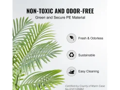 Palmeira Artificial de Cana Dourada SucceBuy 2m, Planta falsa Verde Decorativa Realista