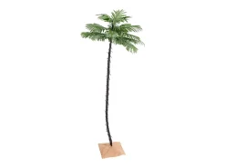 Palmeira c/ 136 luzes LED 220 cm branco quente